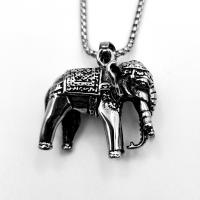 Pendentifs en titane, Acier titane, éléphant, Oindre, Vintage & bijoux de mode & pour homme, Vendu par PC