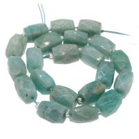 Amazonit Beads, facetteret, Skyblue, 16*11.5mm, Hole:Ca. 1mm, Ca. 21pc'er/Strand, Solgt af Strand