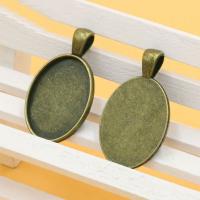 Zinc Alloy Pendant Cabochon Setting fashion jewelry & flat back Sold By Lot