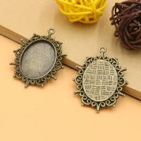 Zinc Alloy Pendant Cabochon Setting fashion jewelry & flat back Sold By Lot