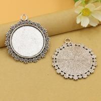 Zinc Alloy Pendant Cabochon Setting fashion jewelry & flat back Sold By Lot