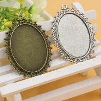 Zinc Alloy Pendant Cabochon Setting fashion jewelry & flat back Sold By Lot