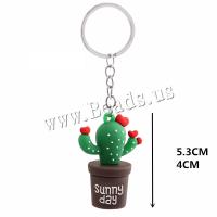 Key Chain, Meka PVC, s Cink Alloy, bez spolne razlike, 5.3cm, 10računala/Lot, Prodano By Lot