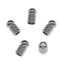 ROSTFRITT STÅL Tips, ursprungliga färgen, 4.5x8mm, Hål:Ca 2.5mm, 100PC/Bag, Säljs av Bag