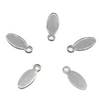 Bijoux pendentifs en acier inoxydable , DIY, couleur originale, 10x4x1mm, Trou:Environ 2mm, 1000PC/sac, Vendu par sac