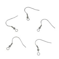 Cruach dhosmálta Hook Earwire, le lúb, dath bunaidh, 22x3.50x2mm, Poll:Thart 2.2mm, 1000ríomhairí pearsanta/Mála, Díolta De réir Mála