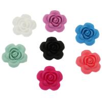 Silikon-Perlen, Silikon, Rose, keine, 40x39.50x16mm, Bohrung:ca. 2mm, ca. 100PCs/Tasche, verkauft von Tasche