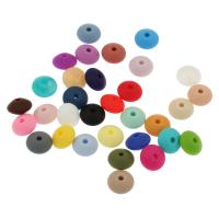 Silikon-Perlen, Silikon, keine, 12*7mm, Bohrung:ca. 2mm, ca. 100PCs/Tasche, verkauft von Tasche