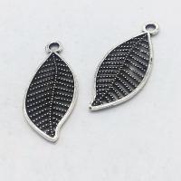 Zinc Alloy Leaf Pendants antique silver color plated hollow nickel lead & cadmium free Approx 1mm Sold By Bag