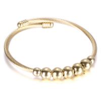 Stainless Steel Bangle woven pattern & for woman 3mm Inner Approx 58mm Sold By PC