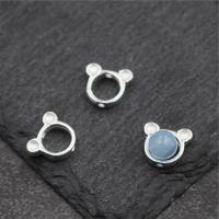 925 Sterling Silver Spacer Bead, DIY & log, 8.5mm, 4.5mm, Poll:Thart 1mm, Díolta De réir PC