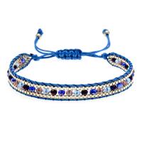 Friendship Bracelet Zinc Alloy with Cotton Cord & Crystal handmade vintage & Unisex & woven pattern nickel lead & cadmium free 8mm Sold Per Approx 7 Inch Strand