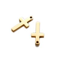 Roestvrij staal Cross Hangers, Oversteken, meer kleuren voor de keuze, 9x17mm, Gat:Ca 1mm, 50pC's/Bag, Verkocht door Bag