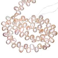 Keishi kultivované sladkovodní perle, Sladkovodní Pearl, přírodní, bílý, 6-8mm, Otvor:Cca 0.8mm, Prodáno za Cca 15 inch Strand