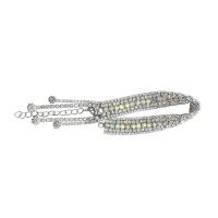 Rhinestone Armbånd, for kvinde, flere farver til valg, nikkel, bly & cadmium fri, 175*14mm, Solgt Per 7 inch Strand