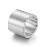 Titanium Staal Finger Ring, plated, verschillende grootte voor keus & geborsteld & voor de mens, meer kleuren voor de keuze, 19mm, Verkocht door PC