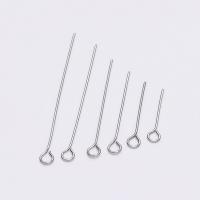 Eyepins in acciaio inox, DIY & formato differente per scelta, colore originale, 100PC/borsa, Venduto da borsa