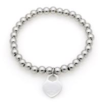 Roestvrij staal armbanden, Hart, plated, anti-vermoeidheid & voor vrouw, meer kleuren voor de keuze, 185mm, Verkocht door Strand