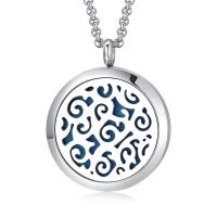 316L Cruach dhosmálta Chumhrán Pendant Locket, DIY, dath bunaidh, 30mm, Díolta De réir PC