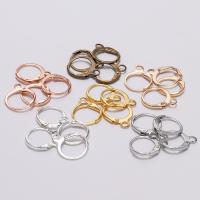 Brass Hoop Earring Components plated DIY nickel lead & cadmium free Sold By Bag