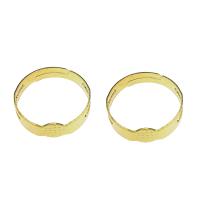 Ijzeren Pad Ring Basis, Ijzer, gold plated, nikkel, lood en cadmium vrij, 16x6mm, Maat:5.5, 1000pC's/Bag, Verkocht door Bag