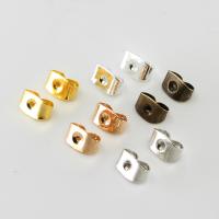 Ear Iron Nut Component, Σίδερο, επιχρυσωμένο, διαφορετικό μέγεθος για την επιλογή, περισσότερα χρώματα για την επιλογή, νικέλιο, μόλυβδο και κάδμιο ελεύθεροι, 200PCs/τσάντα, Sold Με τσάντα