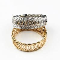 Zinc Alloy Bangle Smykker, forgyldt, for kvinde, nikkel, bly & cadmium fri, 75mm, 2PC/Bag, Solgt af Bag