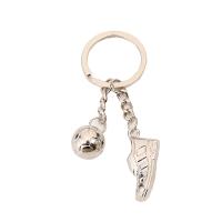 Zinc Alloy Key Chain platinum color plated Unisex & enamel nickel lead & cadmium free Sold By Lot