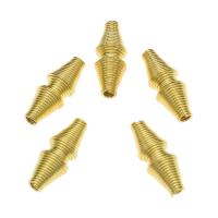 Ijzer Tips, gold plated, DIY, nikkel, lood en cadmium vrij, 22x9.5mm, Gat:Ca 2.2mm, Ca 909pC's/KG, Verkocht door KG