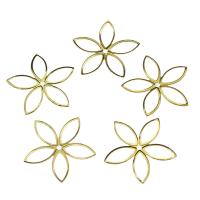 Iron Bead Caps Flower gold color plated nickel lead & cadmium free Approx 1.5mm Sold By Bag