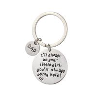 Key Chain, Messing, sølvfarvet forgyldt, for mennesket, nikkel, bly & cadmium fri, 28mm, 2PC/Bag, Solgt af Bag