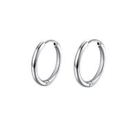 Náušnice z 925 mincovního stříbra, 925 Sterling Silver, sterling silver hoop náušnice, Kobliha, unisex & různé velikosti pro výběr, více barev na výběr, Prodáno By Pair