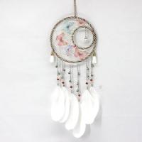 Mode Dreamcatcher, Jern, med Feather, håndlavet, flerfarvede, nikkel, bly & cadmium fri, 500x150mm, Solgt af PC