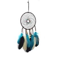 Mode Dreamcatcher, Järn, med Velveteen & Feather & Trä, handgjord, flerfärgad, nickel, bly och kadmium gratis, 460x160mm, Säljs av PC