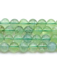 Prehnite nature goutte, Rond, poli, bijoux de mode & normes différentes pour le choix, vert, Trou:Environ 1mm, Vendu par brin