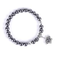 Achat Schmuck Armband, Mit Anhänger & unisex & Strahlenschutz, keine, 8mm, verkauft per ca. 7.28 ZollInch Strang