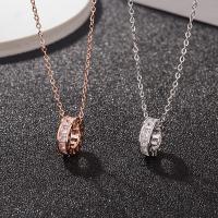 925 Sterling Silver Necklaces plated fashion jewelry & for woman & with rhinestone Length Approx 20 Inch Sold By PC