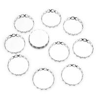 Roestvrij staal hangers mold, Ronde, silver plated, verschillende grootte voor keus, meer kleuren voor de keuze, 20pC's/Bag, Verkocht door Bag