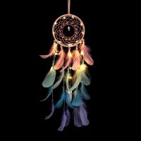 PU Dreamcatcher, med Feather, handgjord, mode smycken & olika stilar för val, 600x130mm, Säljs av PC