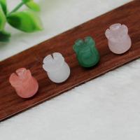 Mješoviti Gemstone perle, Dragi kamen, Cvijet, Izrezbaren, možete DIY & različiti materijali za izbor, 9x10mm, Rupa:Približno 1mm, 10računala/Lot, Prodano By Lot