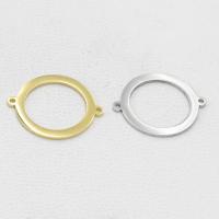 Connettore in acciaio inox, Ciambella, lucido, DIY & 1/1 anello del connettore & cavo, nessuno, 21.05x25.43mm, Foro:Appross. 1.4mm, 10PC/lotto, Venduto da lotto