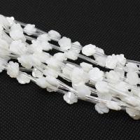 Natural White Shell Kralen, Bloem, verschillende stijlen voor de keuze, wit, 8mm, 20pC's/Bag, Verkocht door Bag