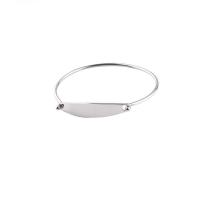 Rozsdamentes acél bangle, Stainless Steel, divat ékszerek & egynemű & különböző méretű a választás, az eredeti szín, 2PC-k/Lot, Által értékesített Lot