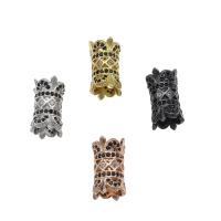 Messing stort hul vulst, Kolonne, forgyldt, du kan DIY & med rhinestone, flere farver til valg, nikkel, bly & cadmium fri, 10x10mm, Hole:Ca. 6mm, 10pc'er/Bag, Solgt af Bag