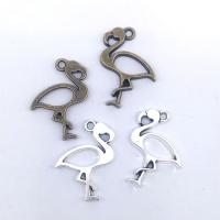 Sinc Alloy Pendants Ainmhithe, Éan, plátáilte, log, dathanna níos mó le haghaidh rogha, nicil, luaidhe & caidmiam saor in aisce, 24x17x2.50mm, Poll:Thart 1mm, 100ríomhairí pearsanta/Mála, Díolta De réir Mála