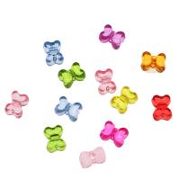 Jelly Style Acrylic Beads Bowknot Mini & cute & DIY mixed colors Approx 2mm Approx Sold By Bag