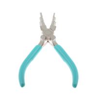 acero inoxidable Plier de la nariz de la aguja, con El plastico, Portátil & Sostenible, Azul Celeste, 152x81x10mm, Vendido por UD