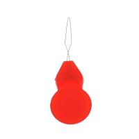 plastique Dispositif d’aiguille, avec acier inoxydable, Portable & durable, rouge, 48x15x3mm, Vendu par PC