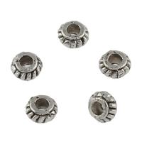 Zinc Alloy Spacer Kralen, antiek zilver plated, DIY, 2.3x4.1mm, Gat:Ca 1.6mm, Ca 1000pC's/Bag, Verkocht door Bag