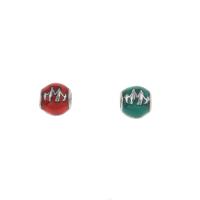 Stainless Steel European Beads 316L Stainless Steel Round enamel Approx 4mm Sold By Bag